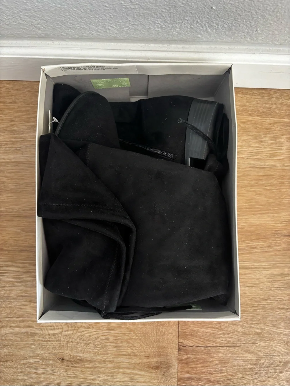 NIB A New Day Target Women's Sidney Microsuede Tall Boots Black Size 10 WC
